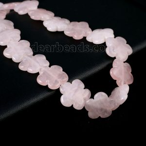 Rose Quartz Plum Bossom Beads