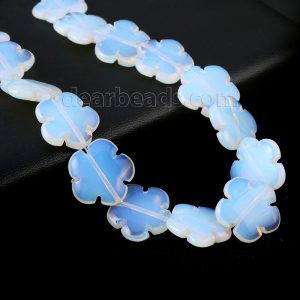 Opalite Flower Beads