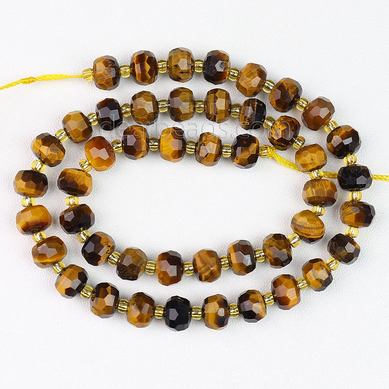 Tiger’s Eye Stone Rondelle Beads