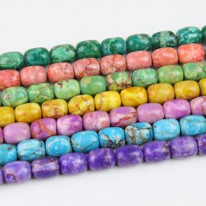 3 4 6 8mm Gradient Rainbow Colorful Hematite Stone Beads Round Loose Beads  For Jewelry Making Diy Necklace Bracelet