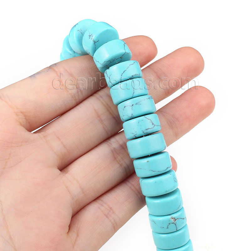 Turquoise Big Heishi Beads