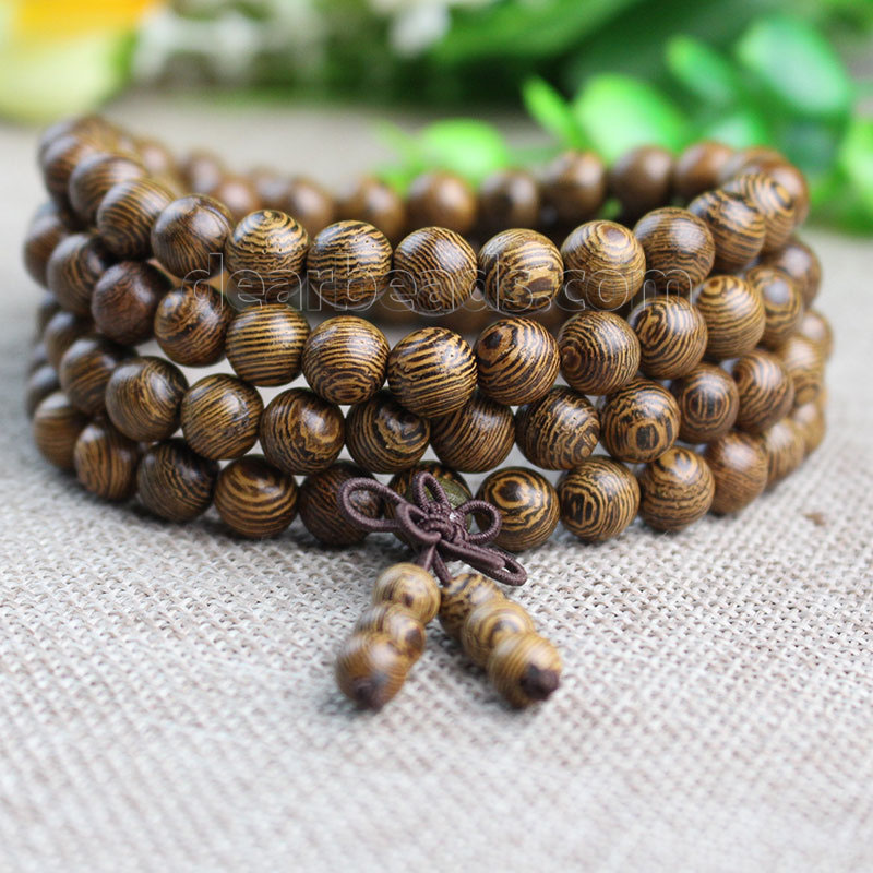 Brown Wood 108 Beads Mala
