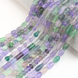 Wholesale Rainbow Fluorite Beads
