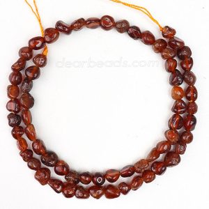 Hessonite Garnet Tumbled Beads