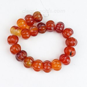 Carnelian Pumpkin Beads