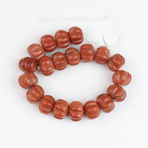 Goldstone Pumpkin Beads