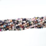 Faceted Mixed Stone Beads 3mm