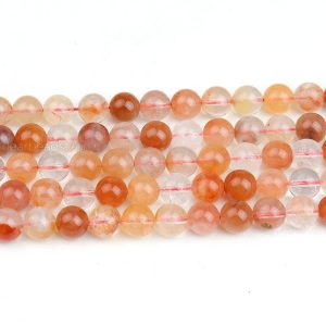 Red Rabbit Hair Quartz Beads