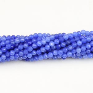 Faceted Blue Jade Beads