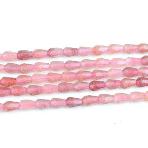 Drop Red Strawberry Quartz Beads
