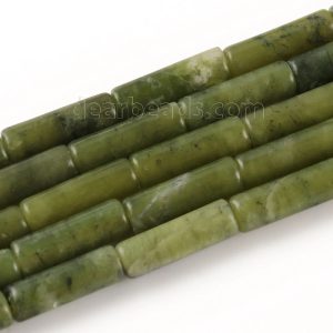 Canadian Jade Tube Beads