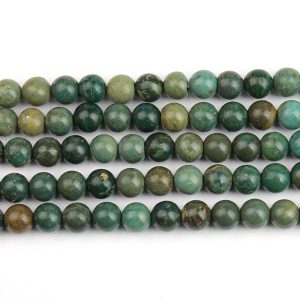 Green Aqua Terra Jasper Beads